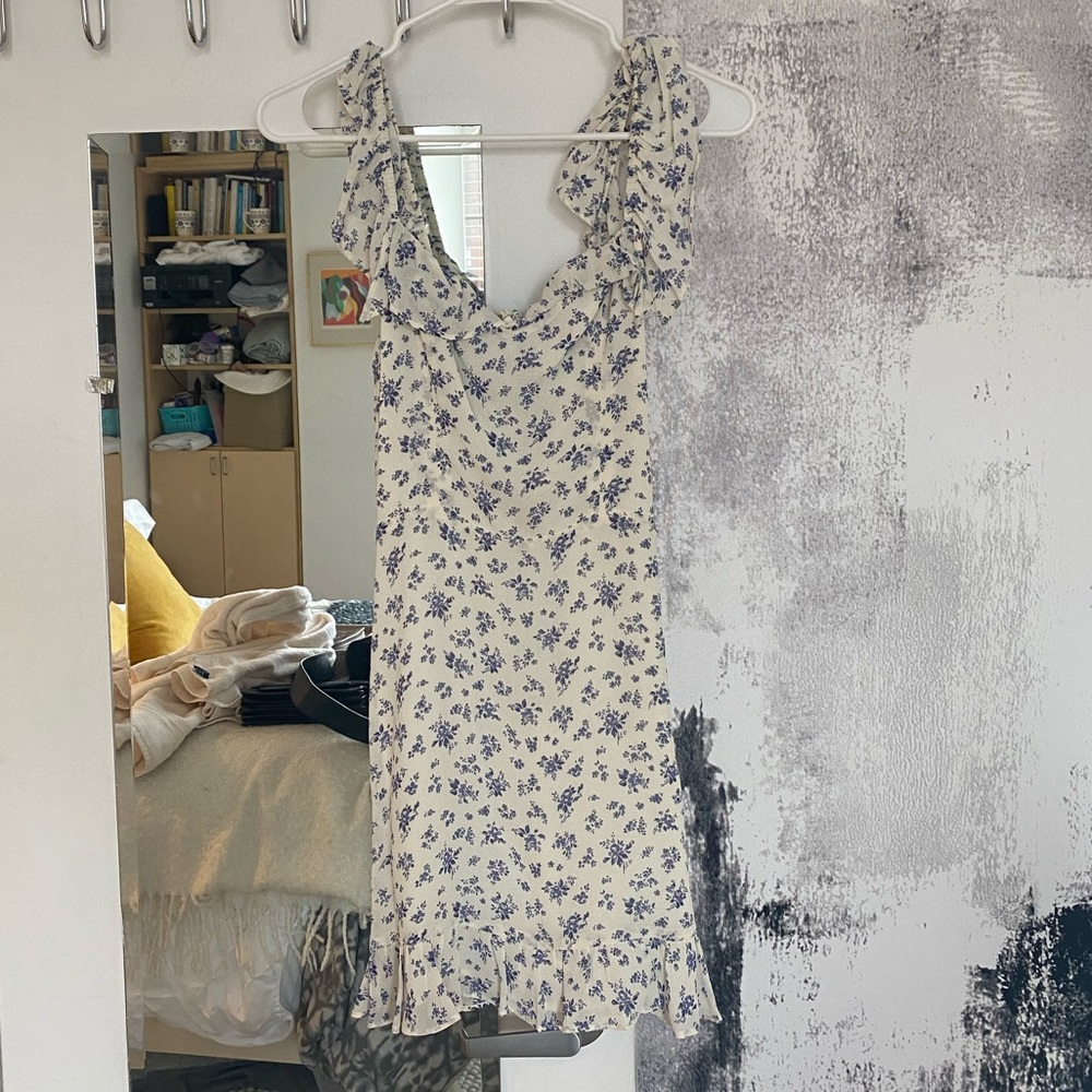 REFORMATION FLORAL MINI DRESS - SIZE 2 - WORN TWICE
